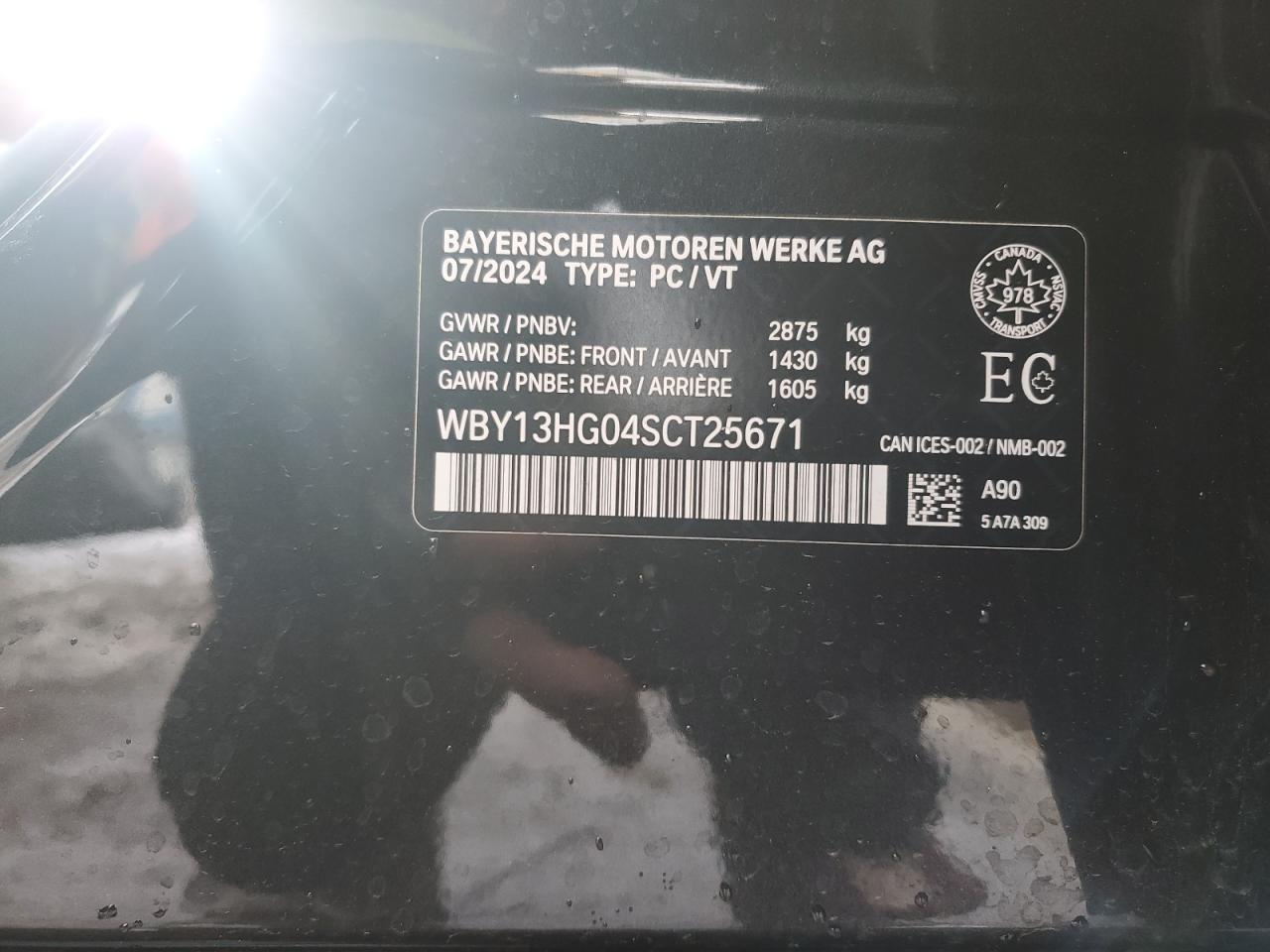 2025 BMW I5 xDrive 40 VIN: WBY13HG04SCT25671 Lot: 92853035