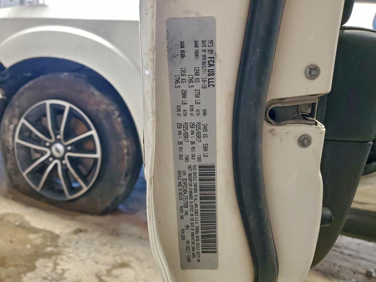 2018 Dodge Journey Se VIN: 3C4PDCAB4JT517939 Lot: 93476605