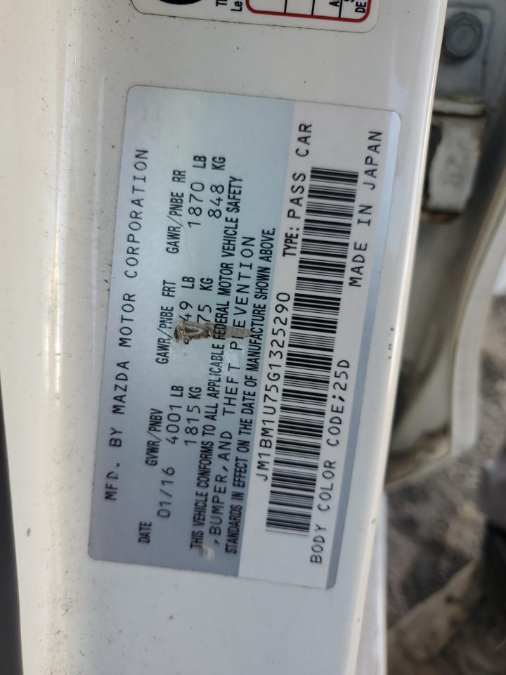 2016 Mazda 3 Sport VIN: JM1BM1U75G1325290 Lot: 91025865