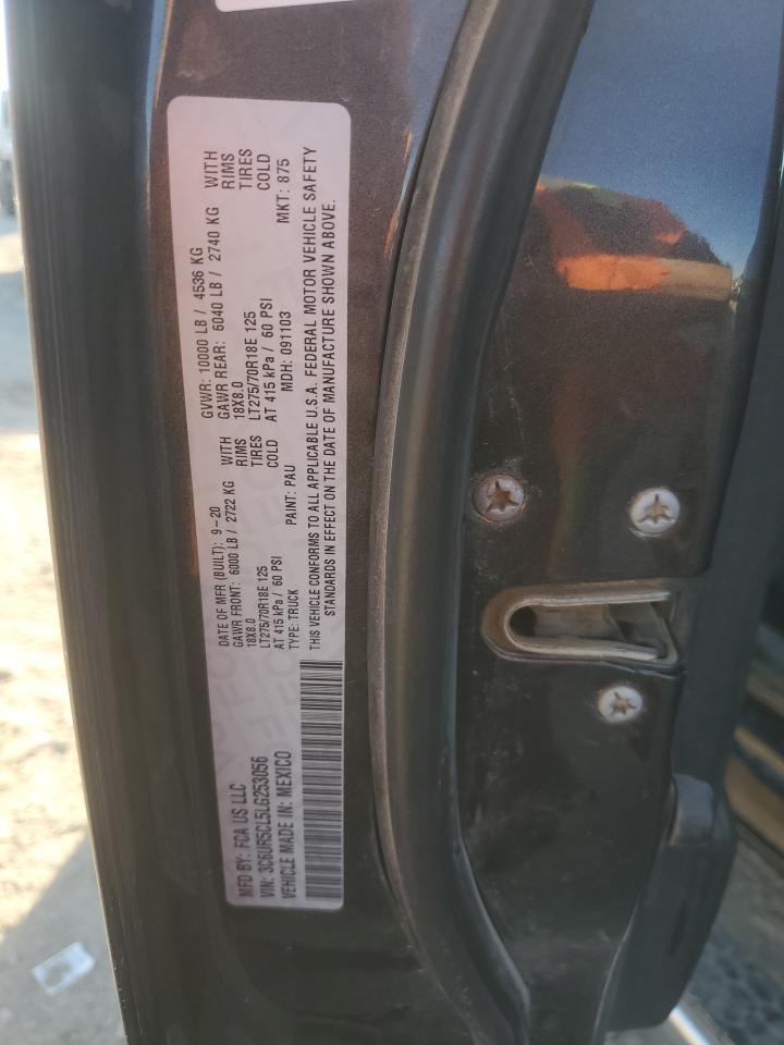 2020 Ram 2500 Tradesman VIN: 3C6UR5CL5LG253056 Lot: 91249675