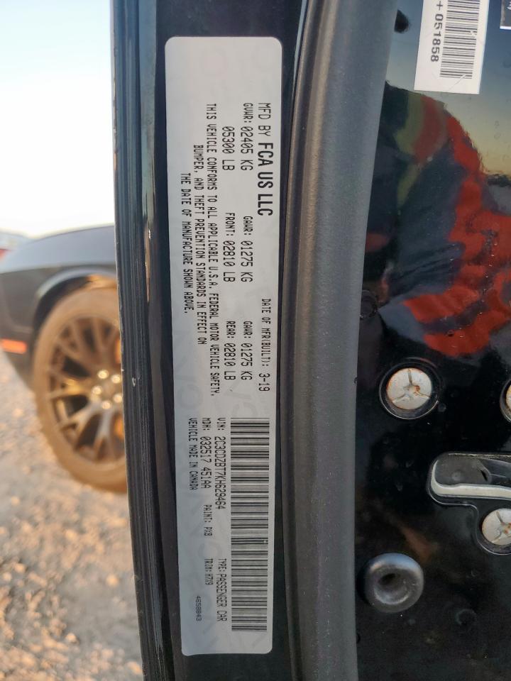 2019 Dodge Challenger R/T VIN: 2C3CDZBT7KH629464 Lot: 92343735