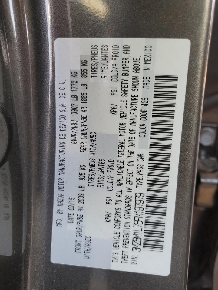 2015 Mazda 3 Touring VIN: 3MZBM1L76FM197979 Lot: 90873185