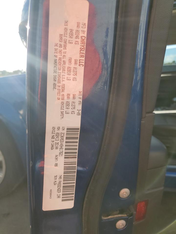 2009 Chrysler 300 Touring VIN: 2C3KA53V49H617621 Lot: 91832715