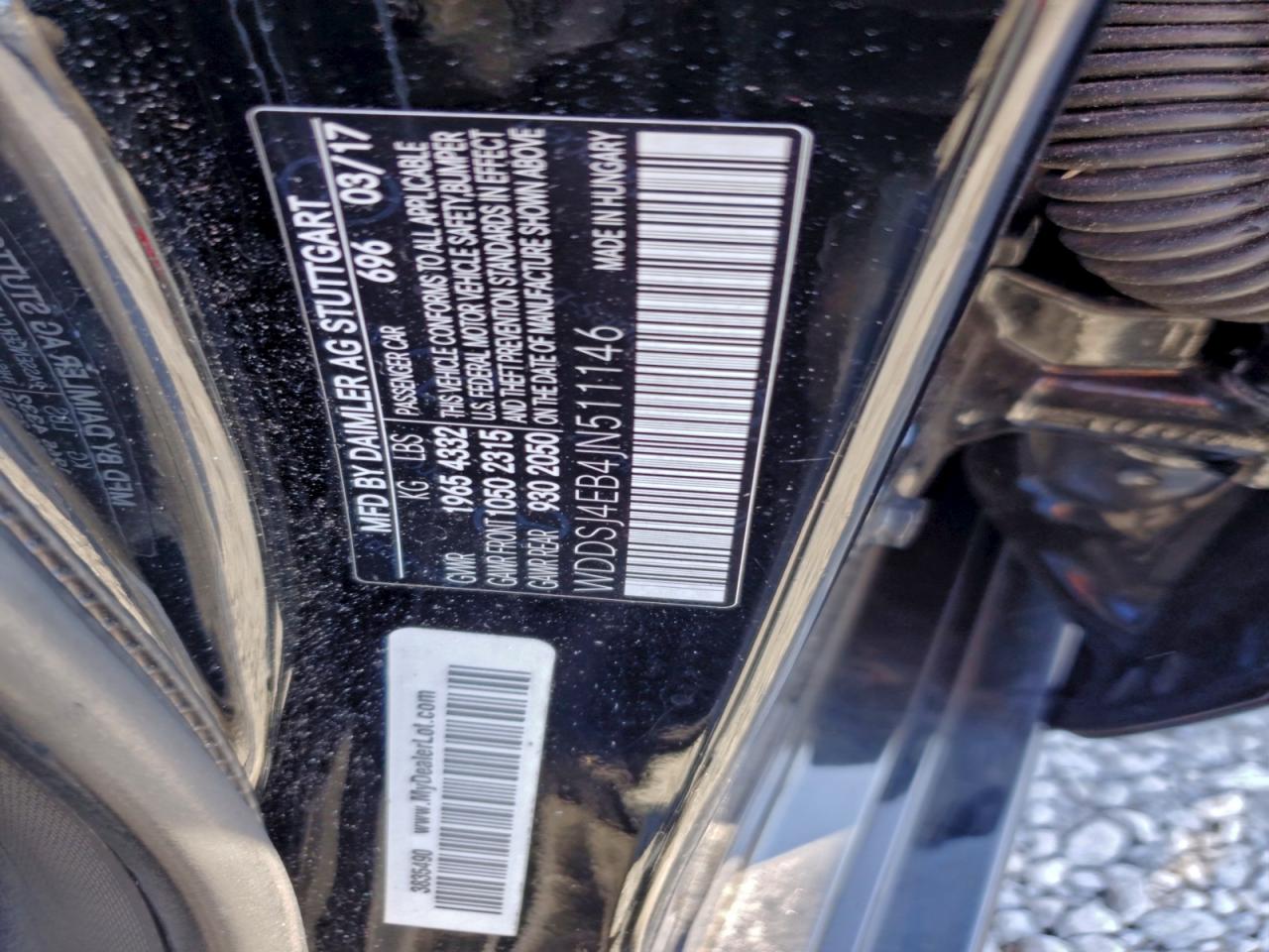 2018 Mercedes-Benz Cla 250 VIN: WDDSJ4EB4JN511146 Lot: 94426035