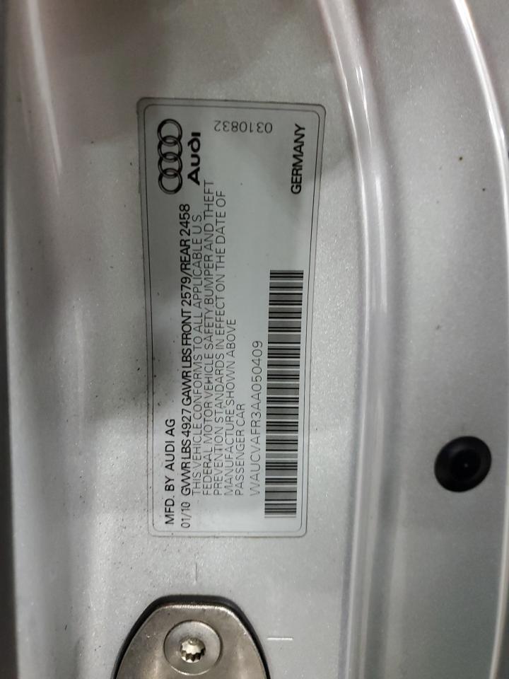 2010 Audi S5 Premium Plus VIN: WAUCVAFR3AA050409 Lot: 86168015