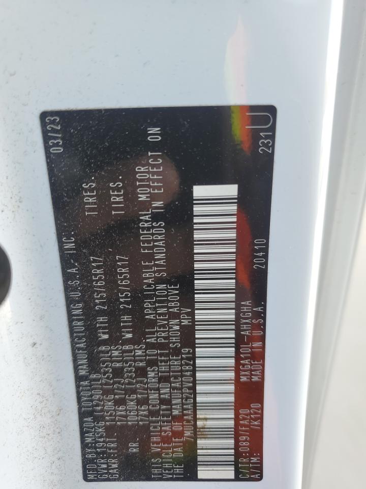 2023 Toyota Corolla Cross Le VIN: 7MUCAAAG2PV048219 Lot: 91741145