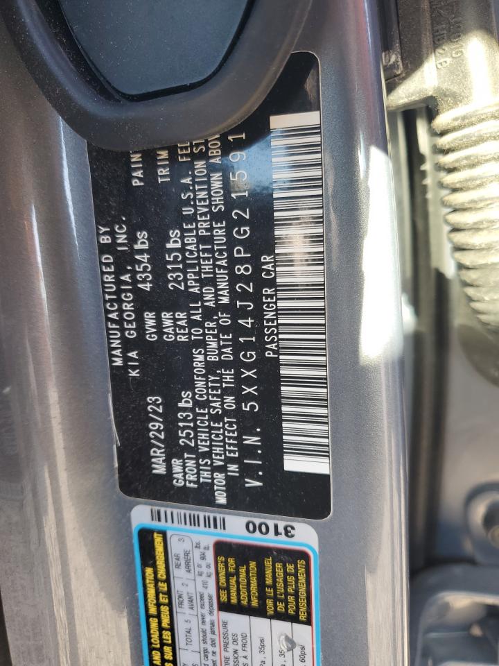 2023 Kia K5 Lxs VIN: 5XXG14J28PG215914 Lot: 91092195