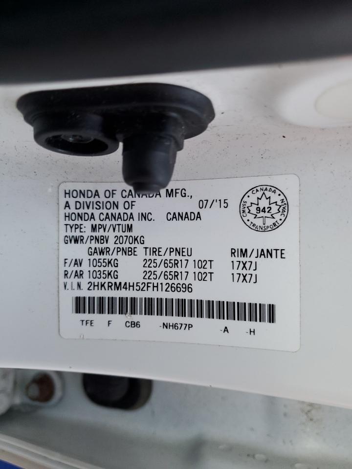 2015 Honda Cr-V Ex VIN: 2HKRM4H52FH126696 Lot: 93094015