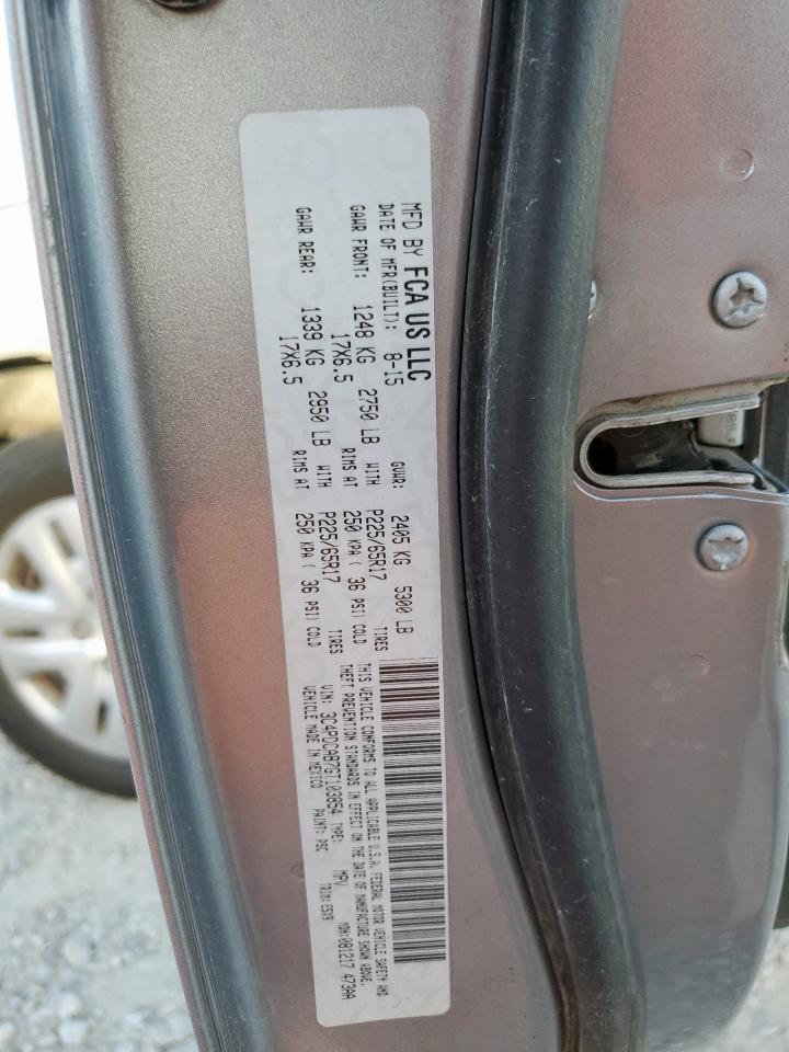 2016 Dodge Journey Se VIN: 3C4PDCAB7GT103854 Lot: 92823435