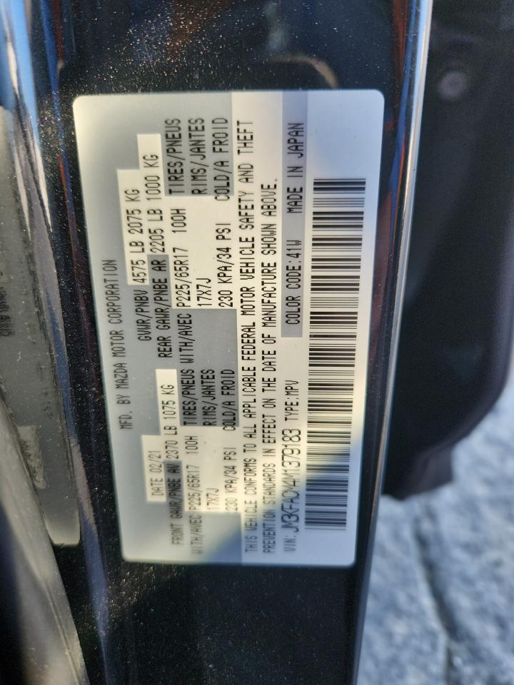 2021 Mazda Cx-5 Touring VIN: JM3KFACM4M1379183 Lot: 92848095