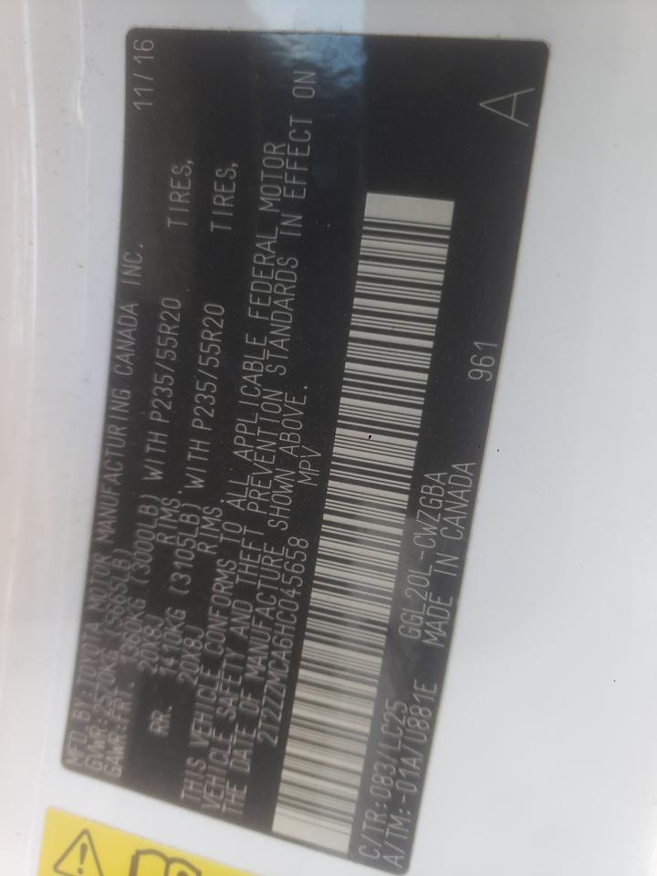 2017 Lexus Rx 350 Base VIN: 2T2ZZMCA6HC045658 Lot: 91217075