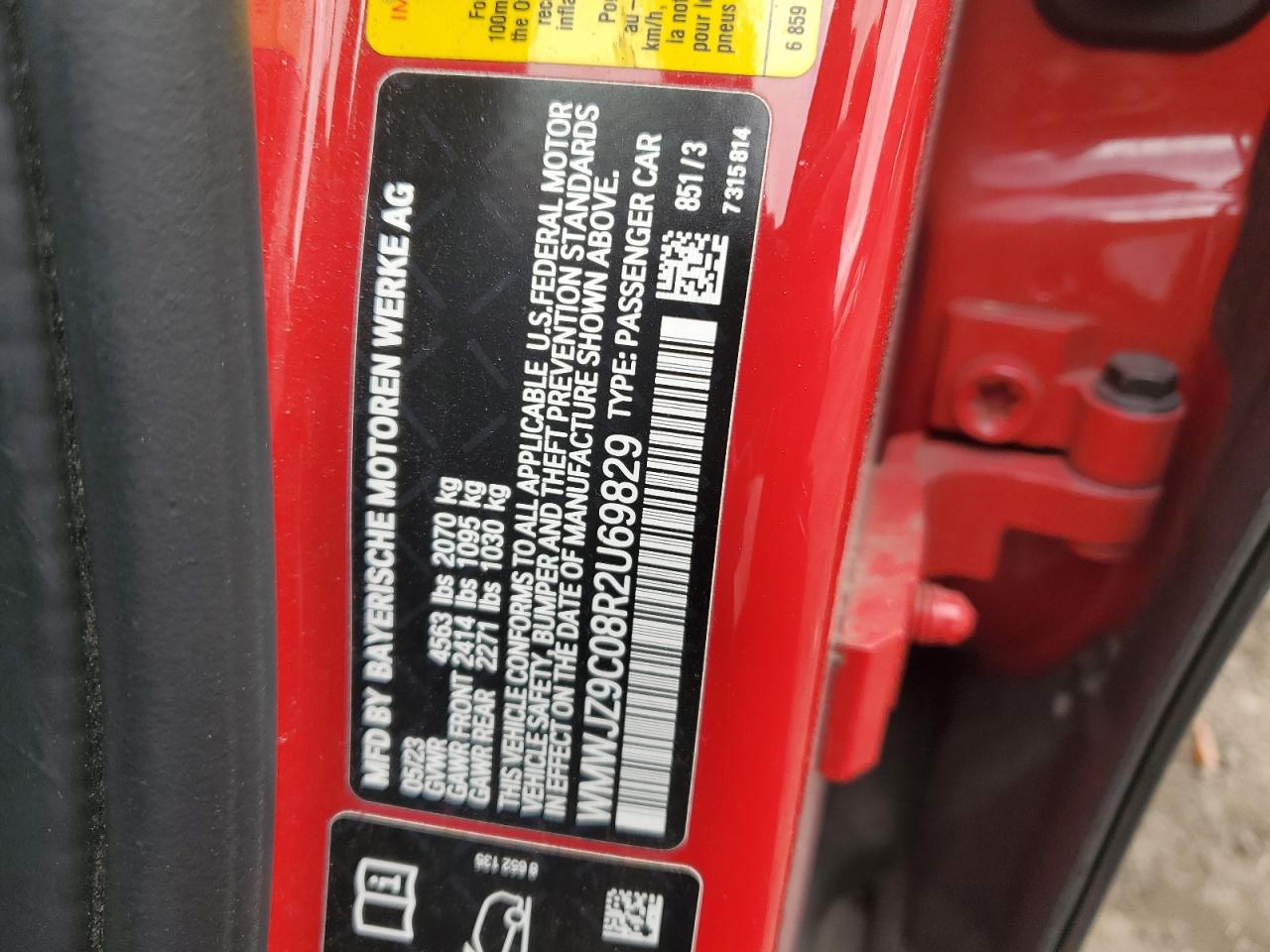 2024 Mini Cooper John Cooper Works Clubman All4 VIN: WMWJZ9C08R2U69829 Lot: 92986615