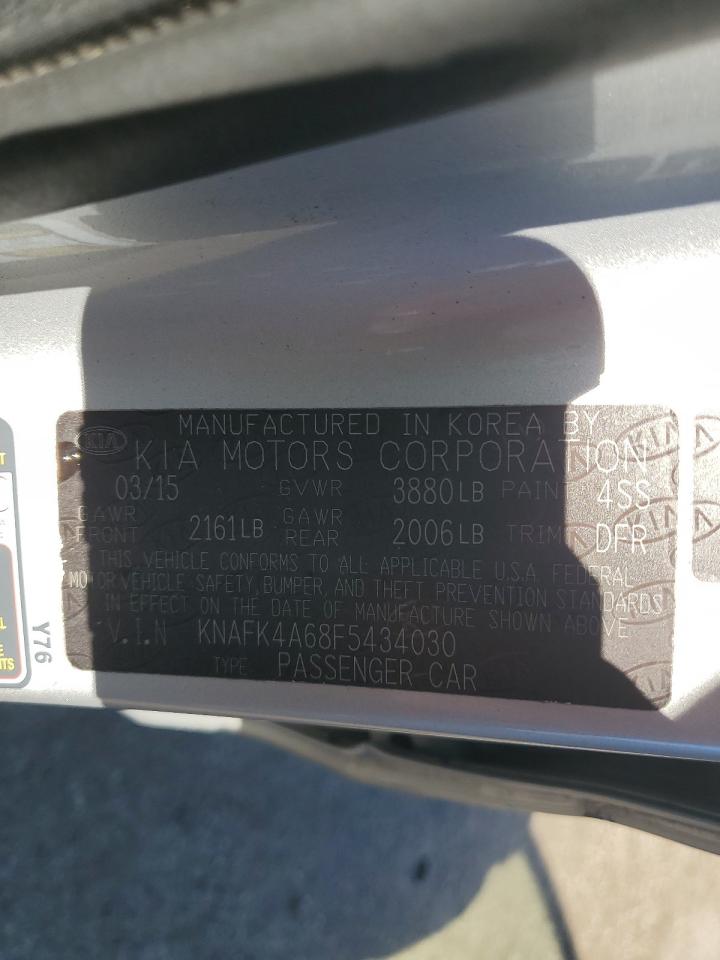 2015 Kia Forte Lx VIN: KNAFK4A68F5434030 Lot: 91428605