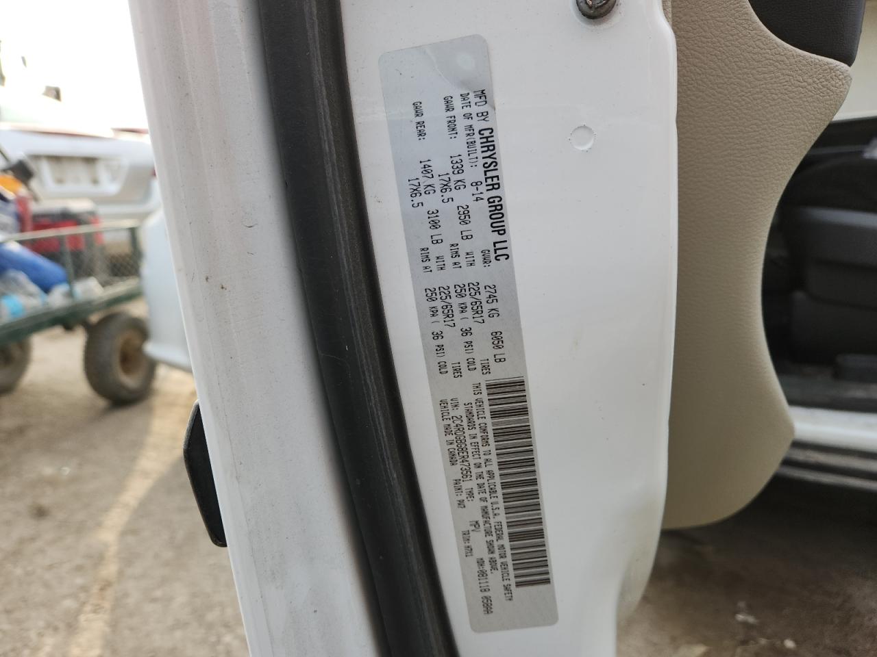 2014 Dodge Grand Caravan Se VIN: 2C4RDGBG8ER473561 Lot: 93887075