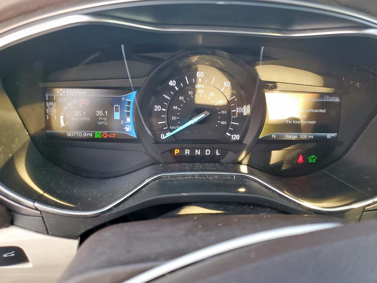 2017 Ford Fusion Titanium Hev VIN: 3FA6P0RU4HR221016 Lot: 93508415