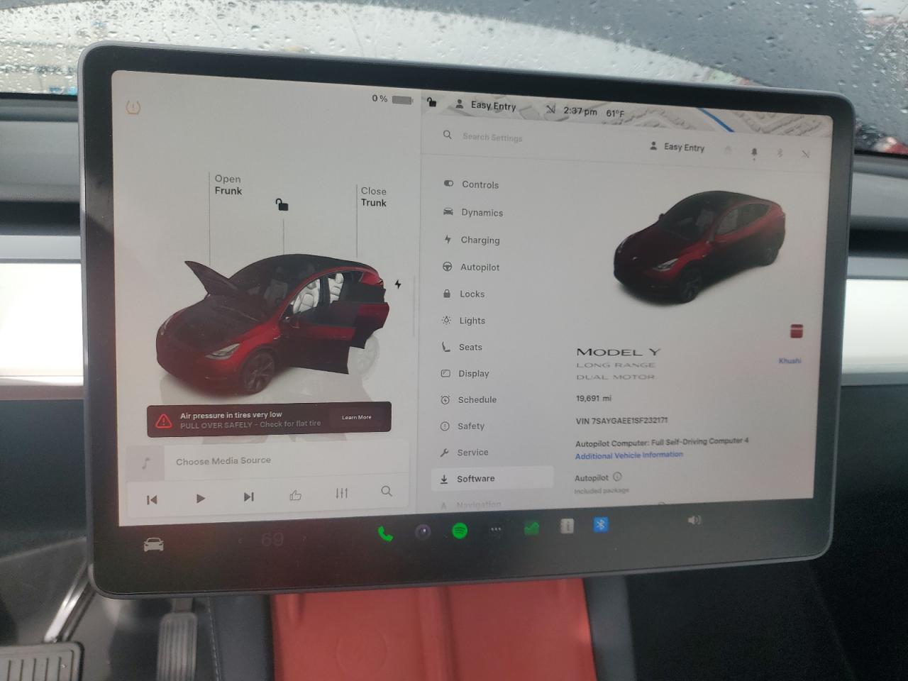 2025 Tesla Model Y VIN: 7SAYGAEE1SF232171 Lot: 92808765