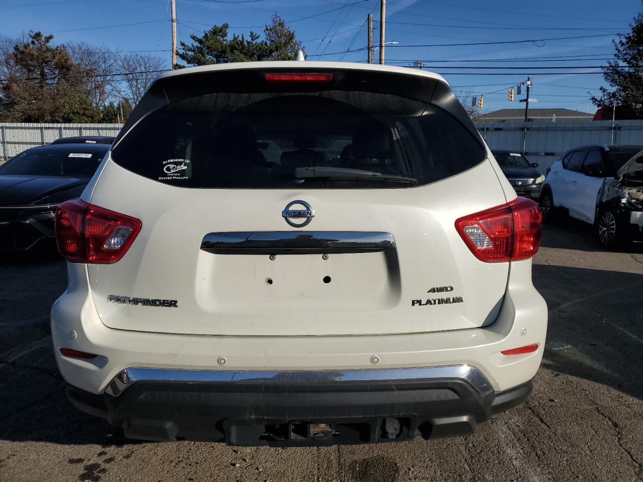 2020 Nissan Pathfinder Platinum VIN: 5N1DR2DMXLC587144 Lot: 91324785