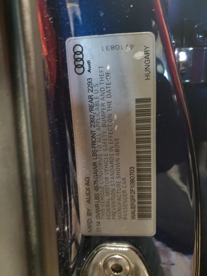 2015 Audi A3 Premium Plus VIN: WAUEFGFF2F1080703 Lot: 92178705