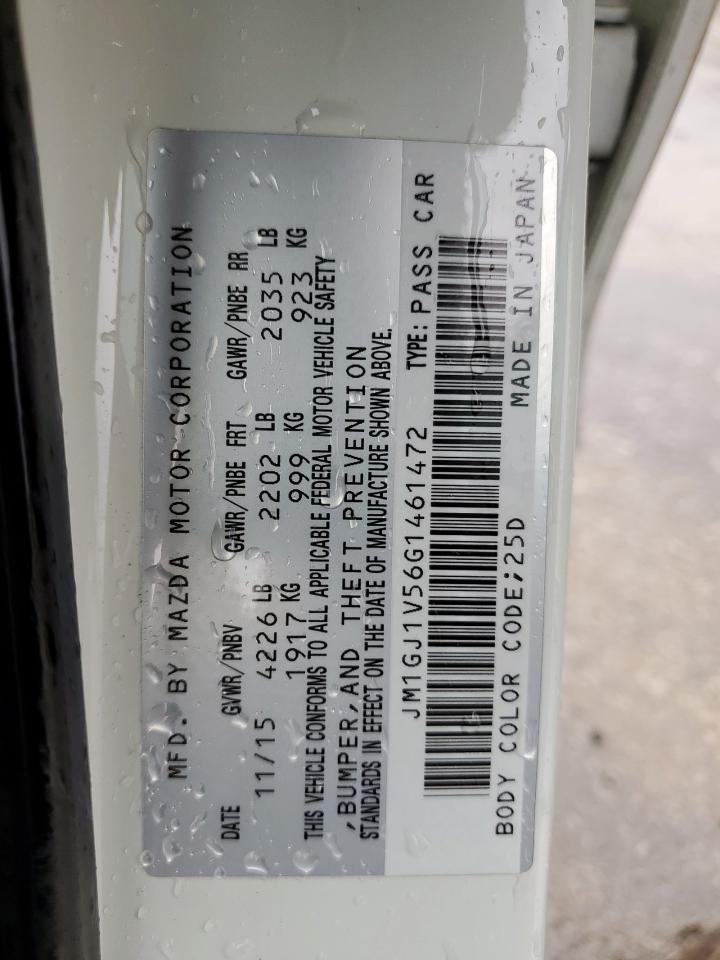 2016 Mazda 6 Touring VIN: JM1GJ1V56G1461472 Lot: 93673695