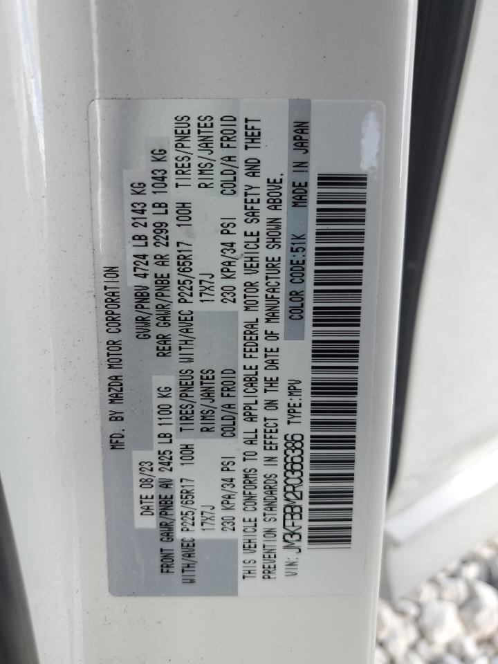 2024 Mazda Cx-5 Select VIN: JM3KFBBM2R0366386 Lot: 92643275