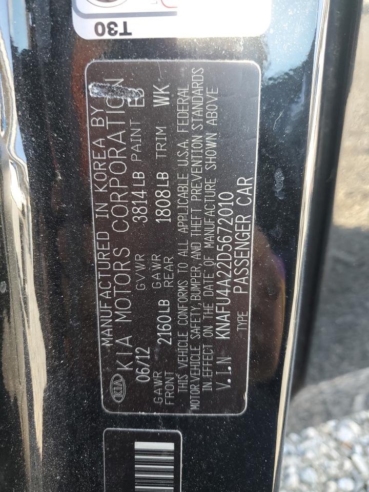 2013 Kia Forte Ex VIN: KNAFU4A22D5672010 Lot: 92710885