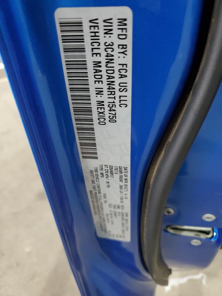 2024 Jeep Compass Sport VIN: 3C4NJDAN4RT154750 Lot: 92639875