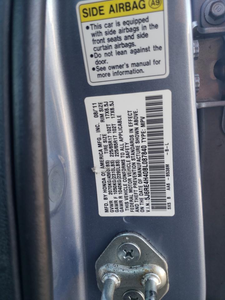 2011 Honda Cr-V Se VIN: 5J6RE4H40BL087840 Lot: 93193435