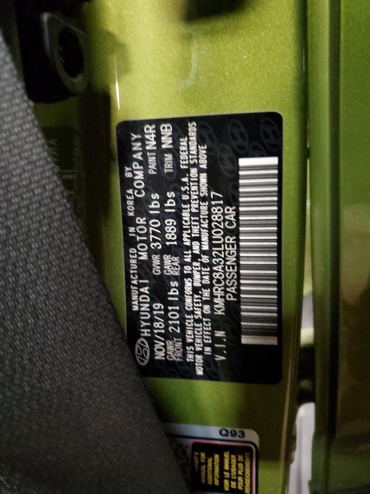 2020 Hyundai Venue Sel VIN: KMHRC8A32LU028817 Lot: 92138665