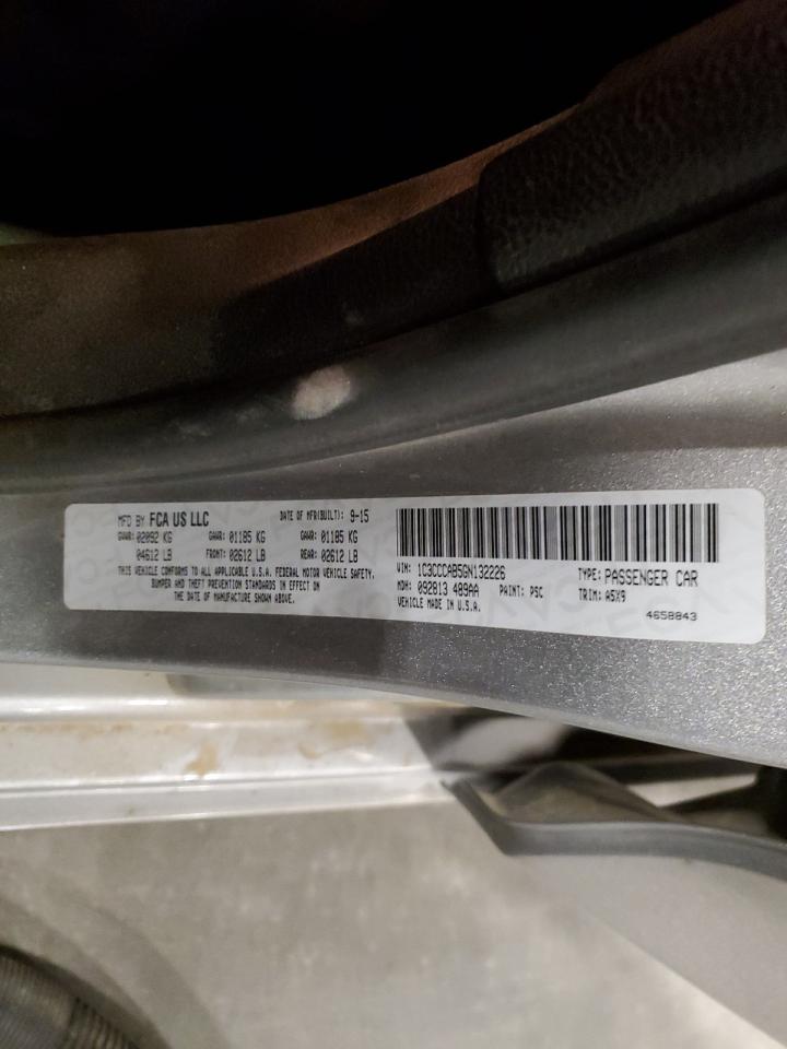 2016 Chrysler 200 Limited VIN: 1C3CCCAB5GN132226 Lot: 92695935