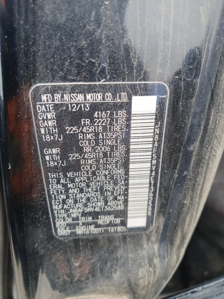 2014 Nissan Juke S VIN: JN8AF5MV4ET362588 Lot: 91713105