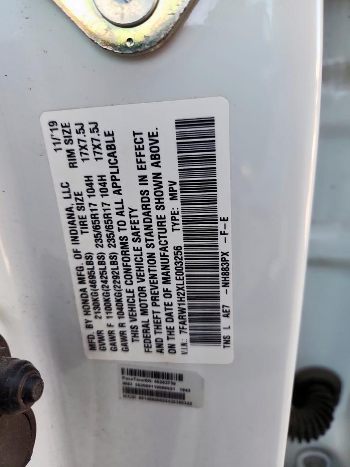 2020 Honda Cr-V Lx VIN: 7FARW1H2XLE003256 Lot: 93025465