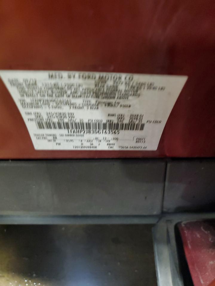 2013 Ford Taurus Limited VIN: 1FAHP2J83DG163565 Lot: 90793495