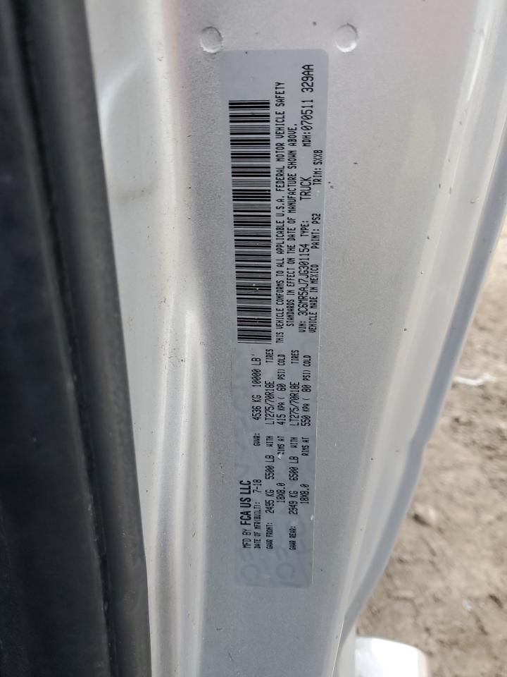 2018 Ram 2500 St VIN: 3C6MR5AJ7JG301154 Lot: 91763075