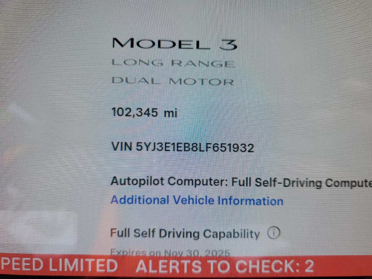 2020 Tesla Model 3 VIN: 5YJ3E1EB8LF651932 Lot: 92059085