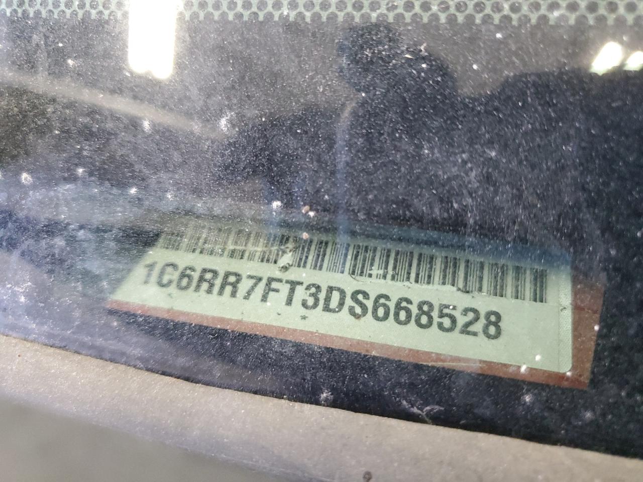 2013 Ram 1500 St VIN: 1C6RR7FT3DS668528 Lot: 91876135