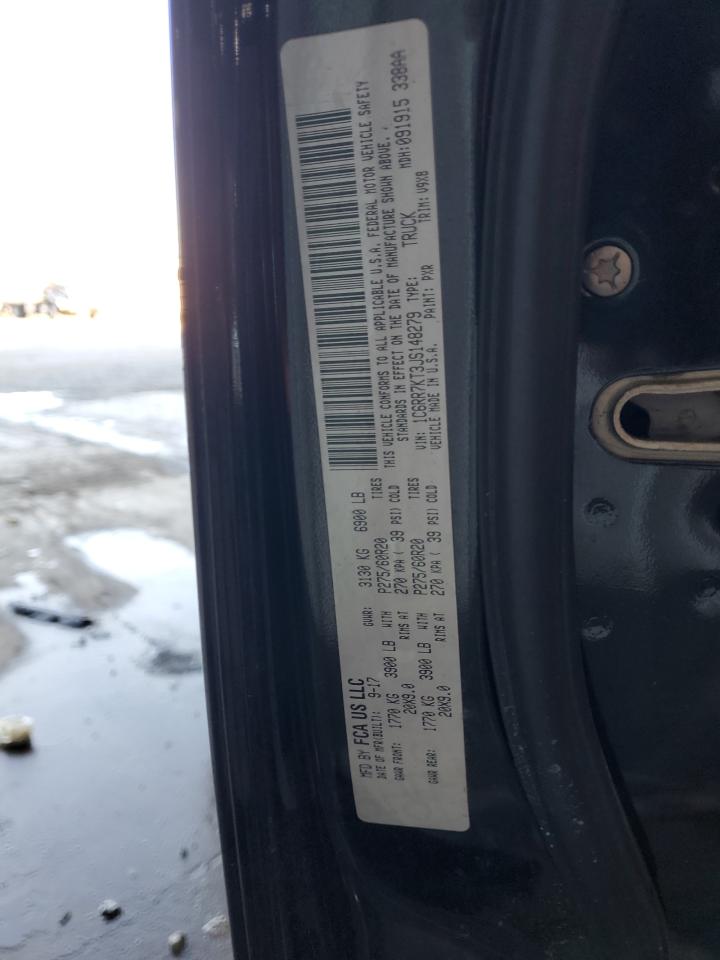 2018 Ram 1500 St VIN: 1C6RR7KT3JS148279 Lot: 92627515