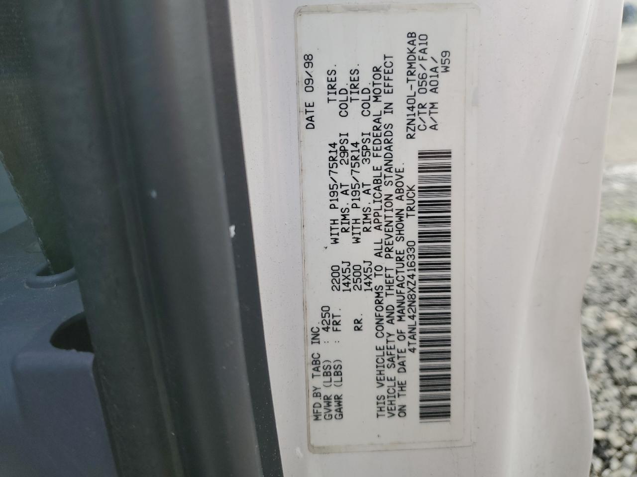 1999 Toyota Tacoma VIN: 4TANL42N8XZ416330 Lot: 93260195