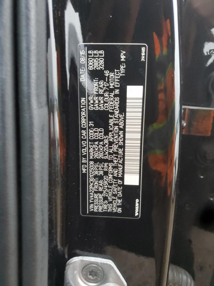 2016 Volvo Xc90 T6 VIN: YV4A22PK3G1025008 Lot: 93245415