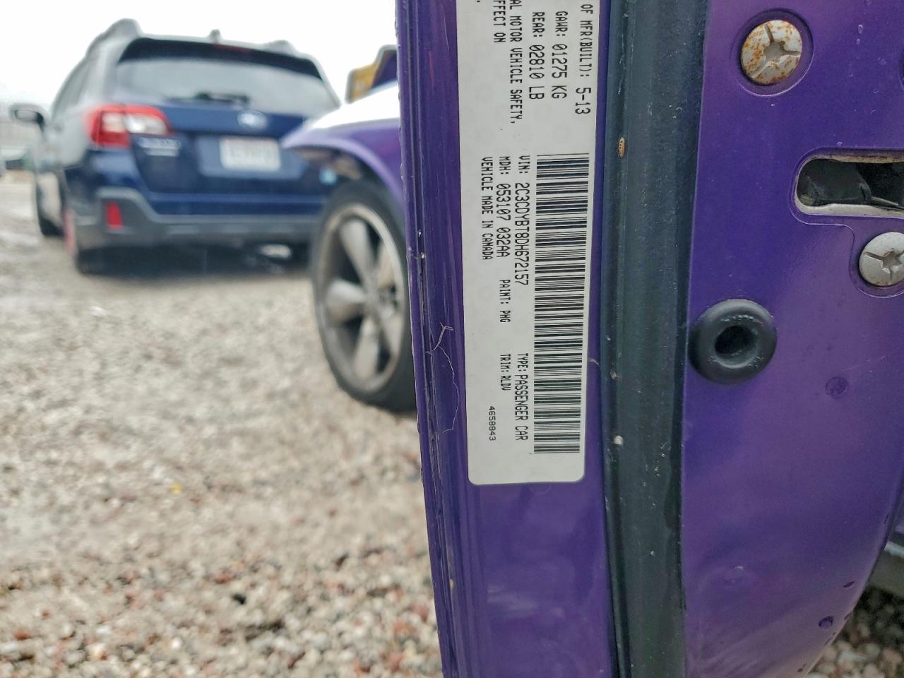 2013 Dodge Challenger R/T VIN: 2C3CDYBT8DH672157 Lot: 94245415