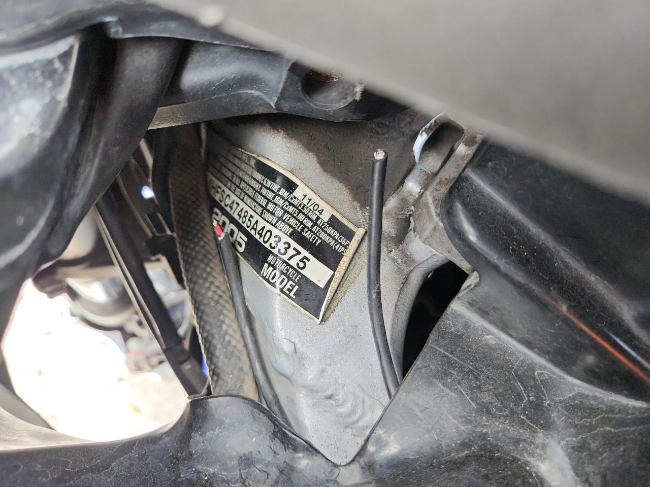 2005 Honda Gl1800 A VIN: 1HFSC47485A403375 Lot: 92299405