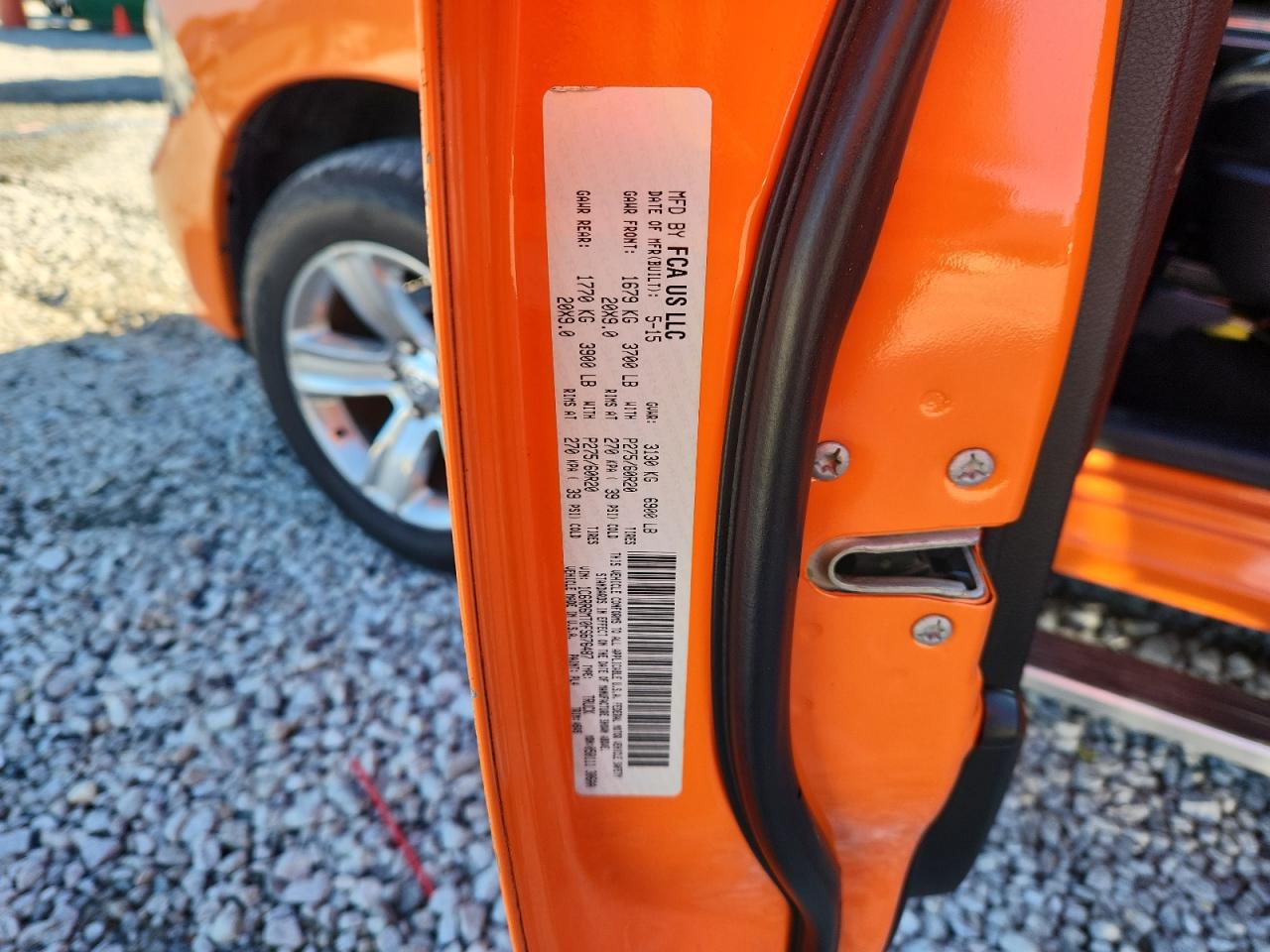 2015 Ram 1500 Sport VIN: 1C6RR6MT0FS676487 Lot: 92804485