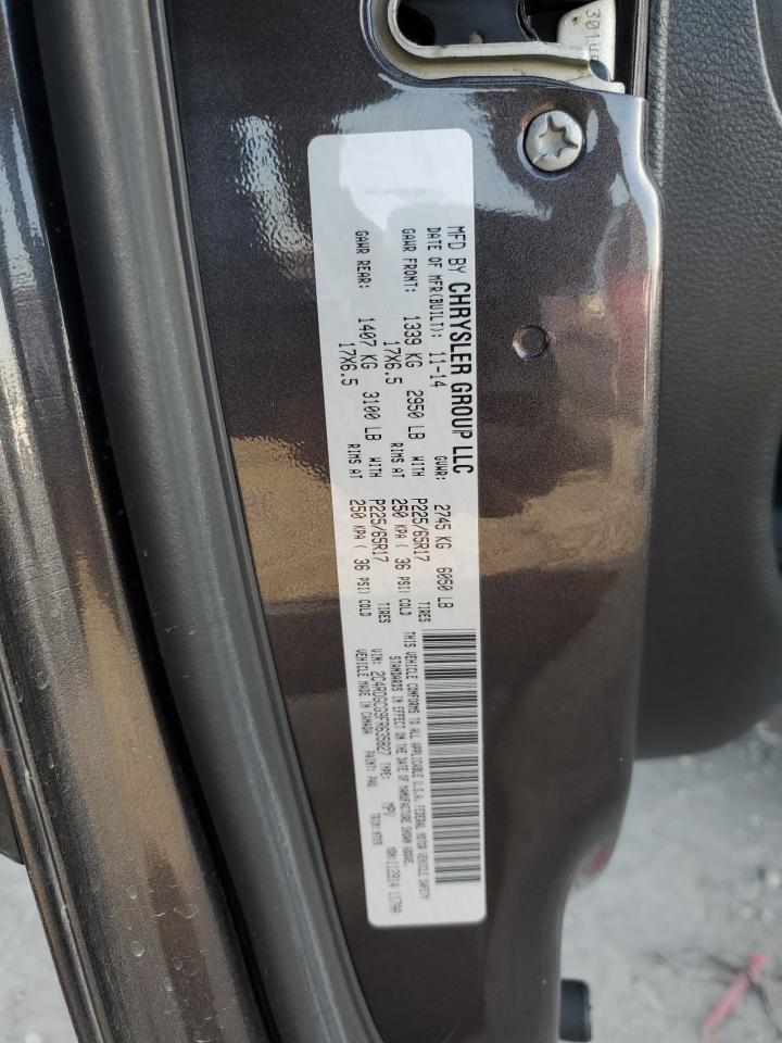 2015 Dodge Grand Caravan Sxt VIN: 2C4RDGCG9FR635827 Lot: 92014115