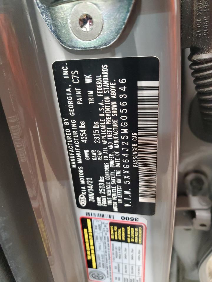 2021 Kia K5 Gt Line VIN: 5XXG64J25MG056346 Lot: 93847355