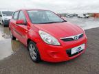 2011 HYUNDAI I20 1.4 COMFORT 5DR AUTO for sale at Copart YORK
