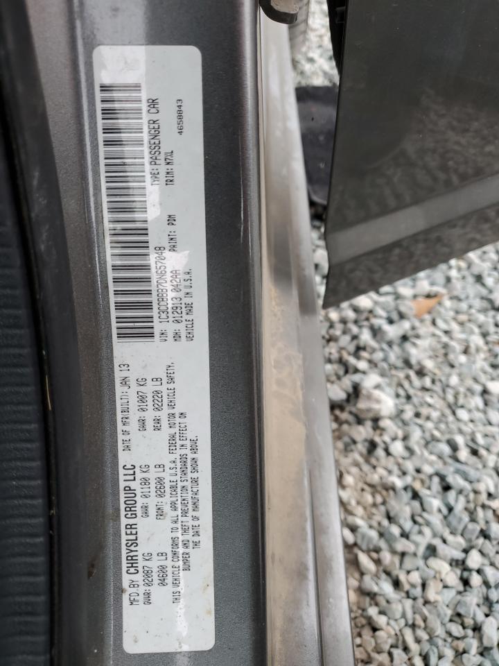 2013 Chrysler 200 Touring VIN: 1C3CCBBB7DN657048 Lot: 92851865