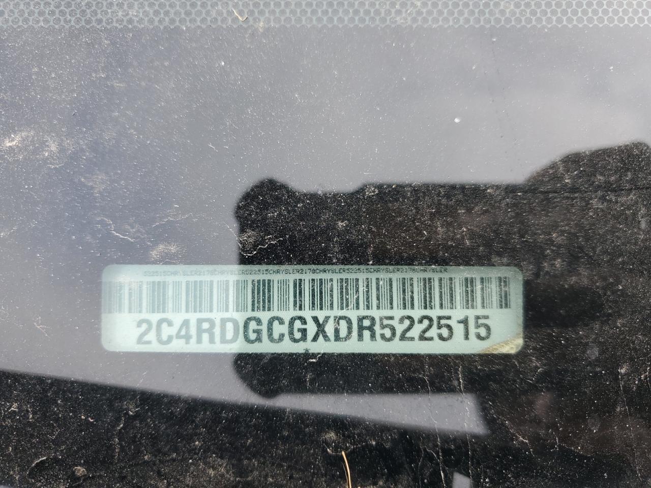 2013 Dodge Grand Caravan Sxt VIN: 2C4RDGCGXDR522515 Lot: 93622565