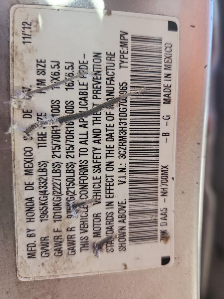 2013 Honda Cr-V Lx VIN: 3CZRM3H31DG702965 Lot: 92845415