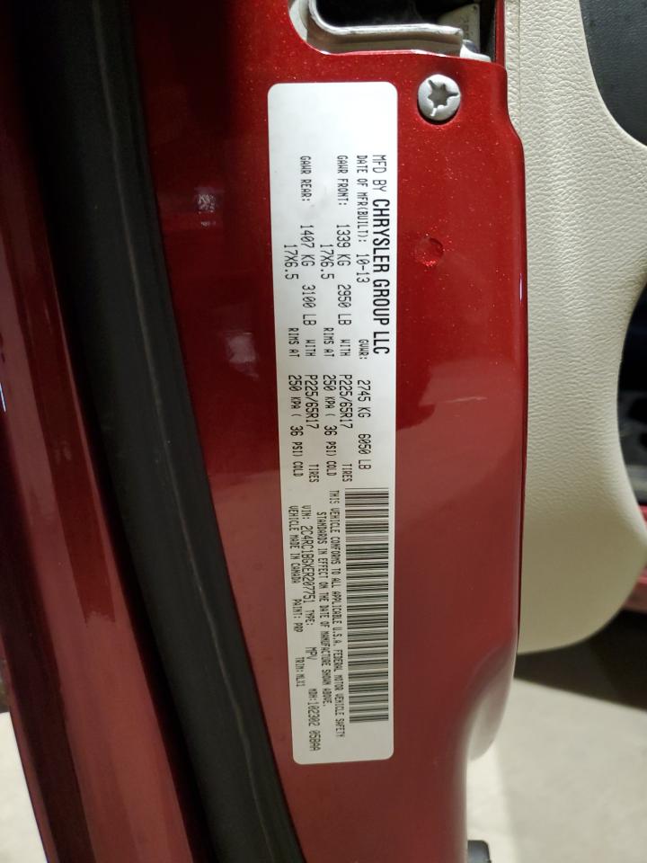 2014 Chrysler Town & Country Touring VIN: 2C4RC1BGXER207751 Lot: 90933125