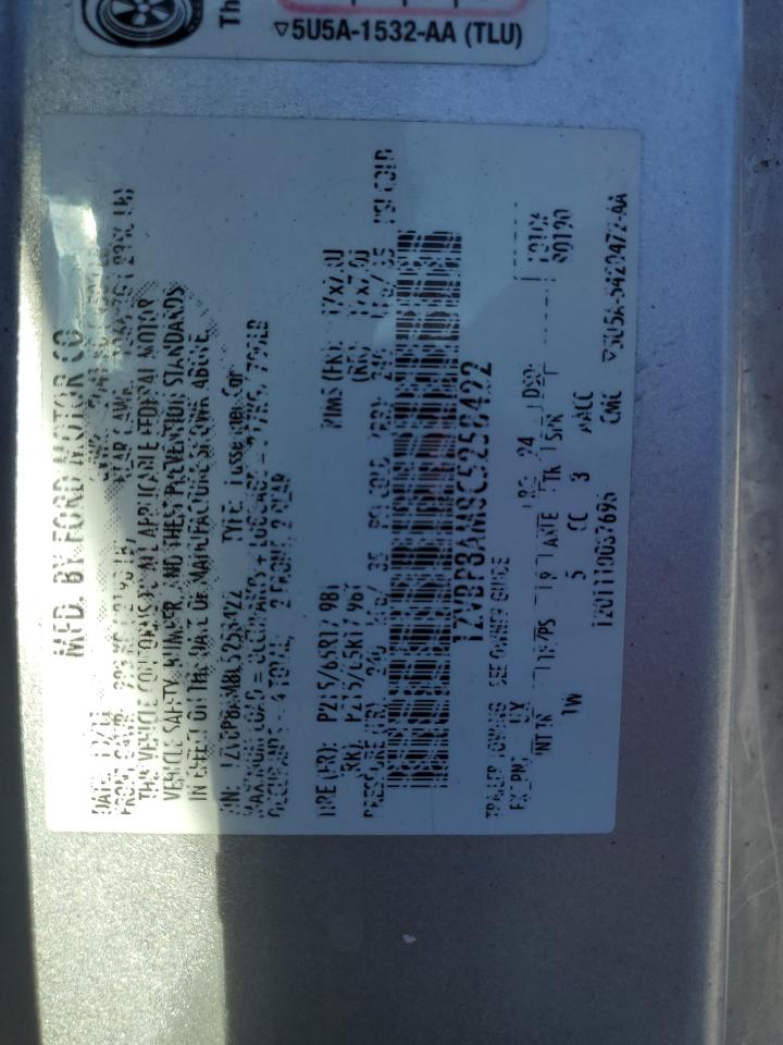 2012 Ford Mustang VIN: 1ZVBP8AM8C5258422 Lot: 92510775