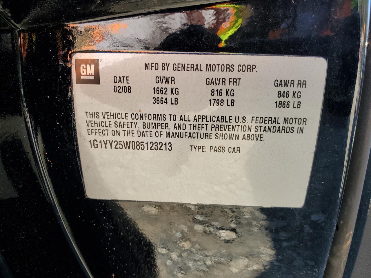 2008 Chevrolet Corvette VIN: 1G1YY25W085123213 Lot: 91318475